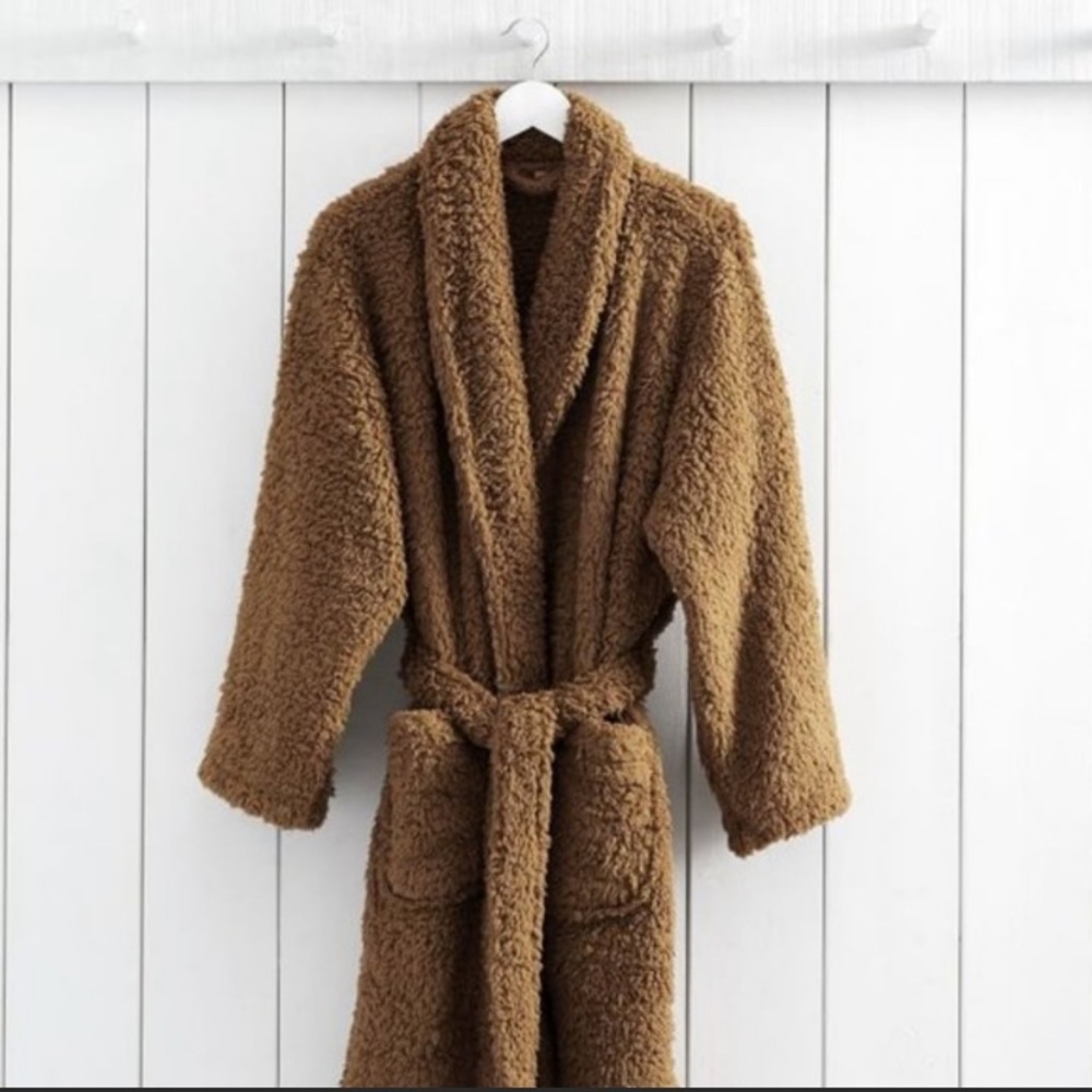 Pottery Barn Fuzzy Teddy Bath Robe